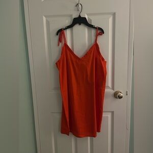Ladies NWT Vero Moda VMJOA Ladies Strap Mini Dress in Spicy Orange